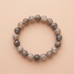 Authentic Natural Dark Sunstone Beaded Bracelet